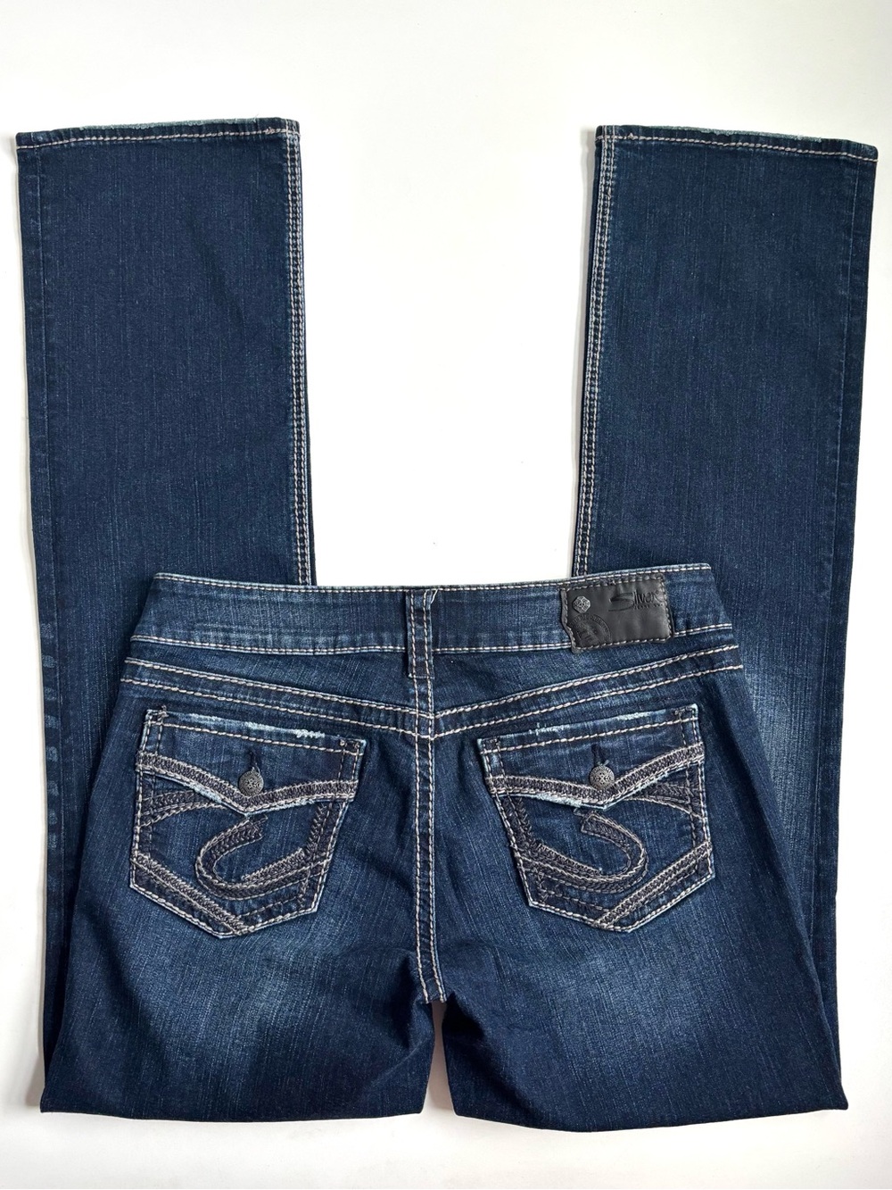 Silver Jeans Suki Mid Slim Bootcut Jeans Dark Wash Indigo Size 29X33